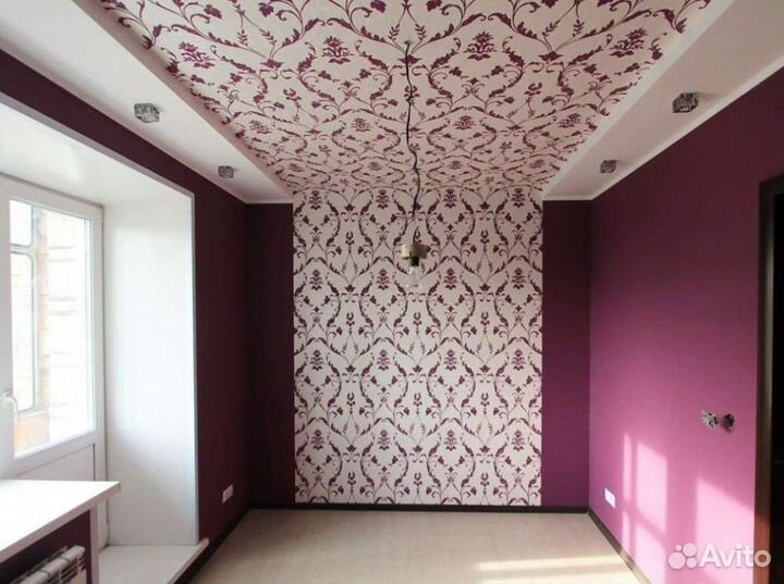 Поклейка обоев, шпаклевка, отделка