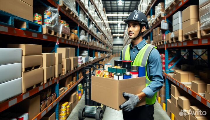 Разнорабочий вахта с проживанием и питанием