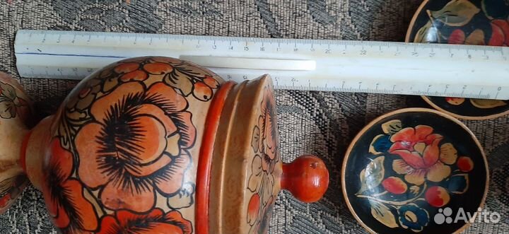 Посуда из дерева.хохлома
