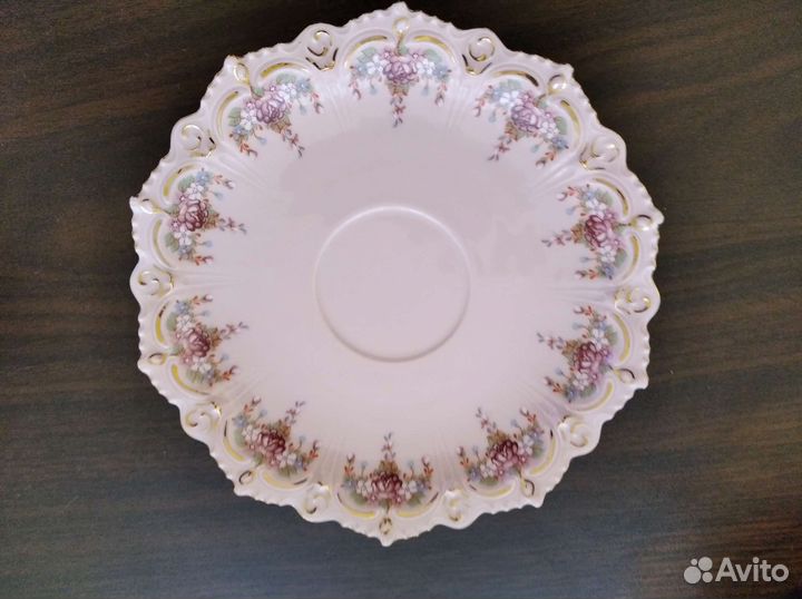 Чайный сервиз, розовый фарфор, Чехия