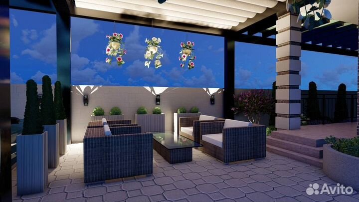 Ландшафтный дизайн проект участка, 3D проект