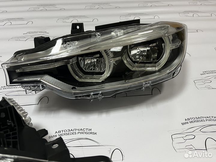 Фары BMW F30 LED без изменений на дорест всборе