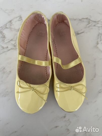 Балетки для девочки H&M 32размер желтые