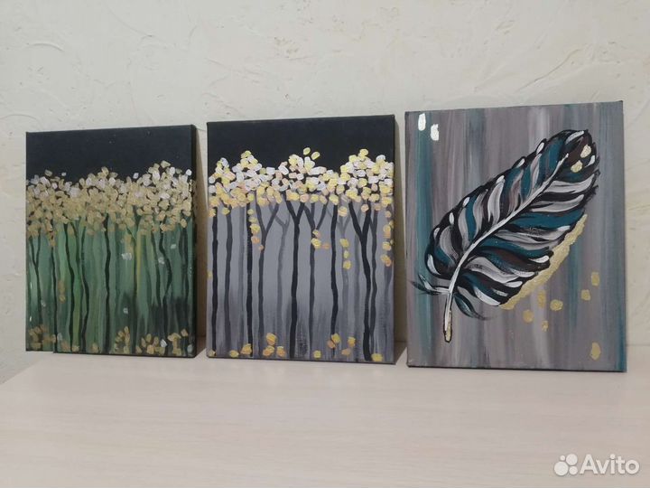 Картины интерьерные ручной работы на холстах