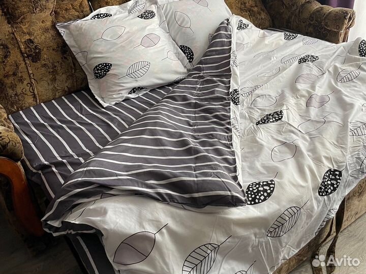 Комплект постельного белья 1,5сп сатин новый
