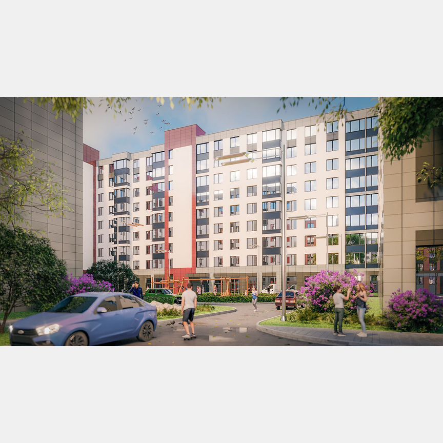 Квартира-студия, 27,7 м², 9/9 эт.