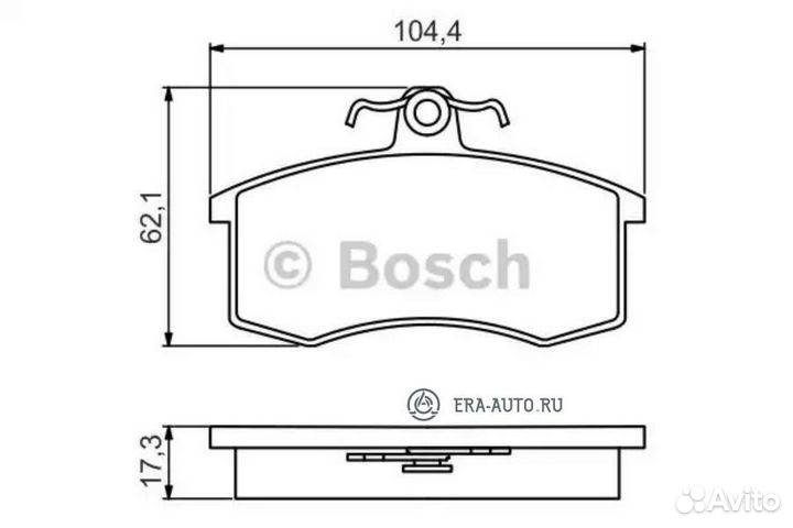 Bosch 0986495214 Колодки торм.пер