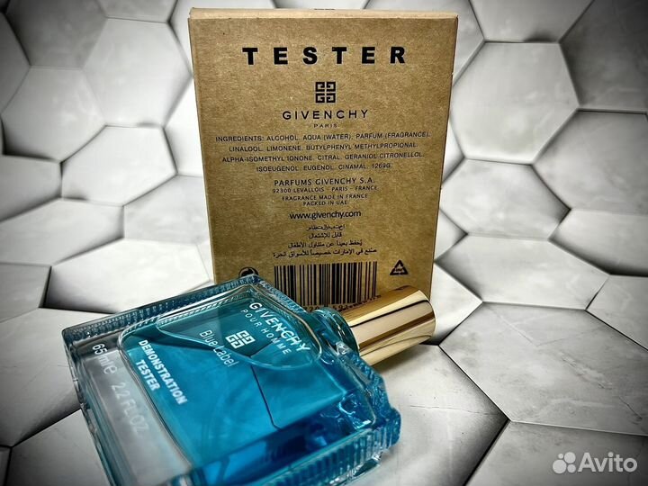 Givenchy pour homme blue label мужские духи