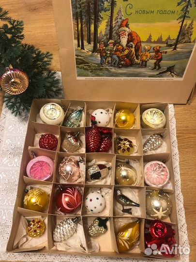 Набор елочных игрушек гдр