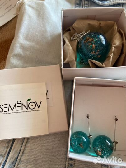 Серьги и подвеска
