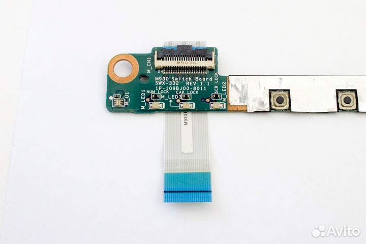 Плата кнопки включения 1P-109BJ00-8011 Rev:1.1 для