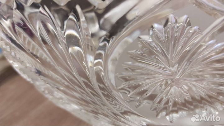 Хрустальная ваза салатник