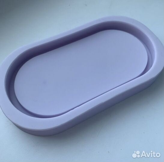 Силиконовый молд поднос овальный