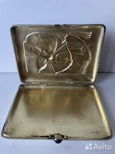 Портсигар серебряный 84 проба