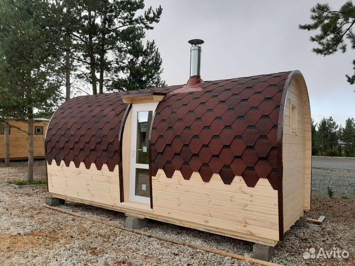 Баня бочка под ключ в рассрочку