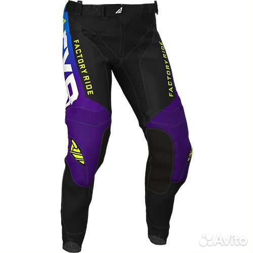 Штаны для мотокросса FXR Helium MX Black/Purple/Bl