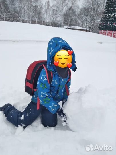 Зимний комбинезон на мальчика 104