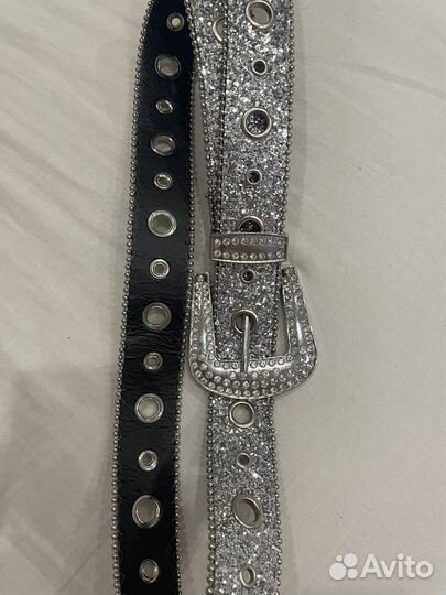Ремень y2k блестящий