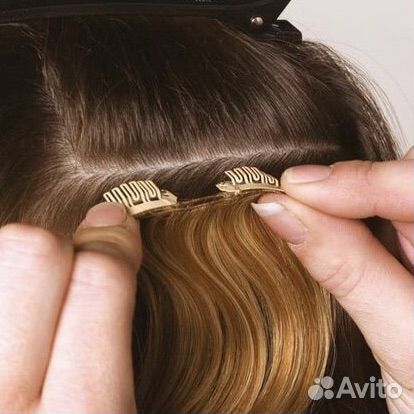 Пряди balmain hair натуральных волос на зажимах