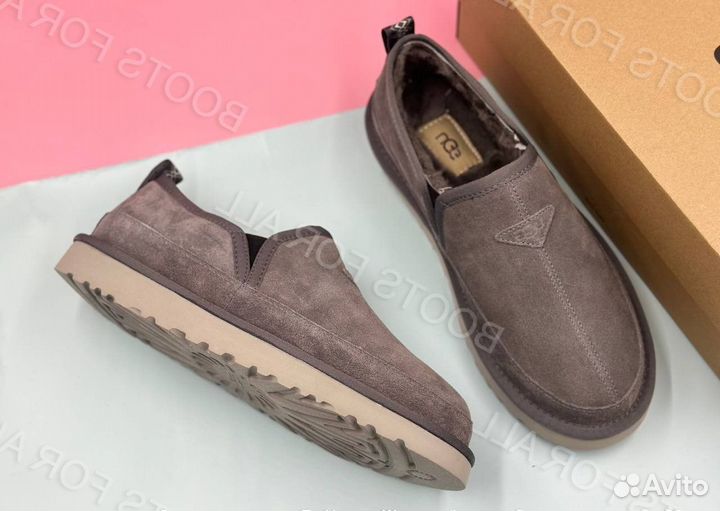 Мужские слипоны UGG с мехом разные цвета в наличии