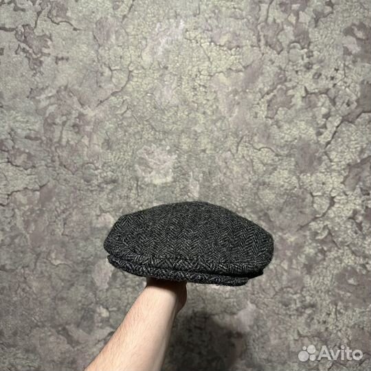 Твидовая кепка жиганка Harris tweed