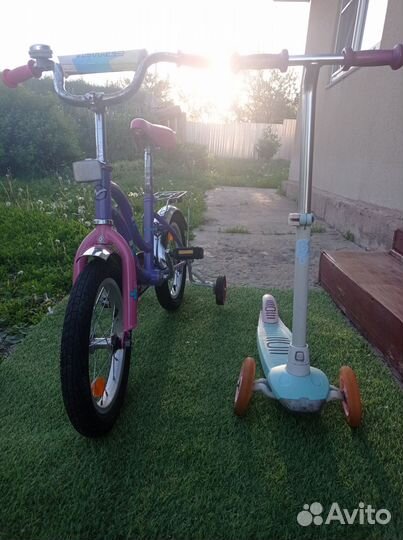 Велосипед и самокат