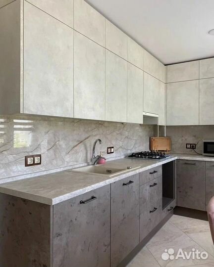 Кухонный гарнитур без ручек мок 0847286