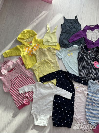 Одежда пакетом для девочки Carter’s 0,3,6,9 мес