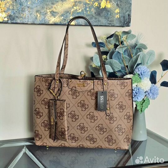 Сумка guess 3в1 brenton женская