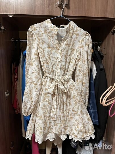 Платье лен летнее