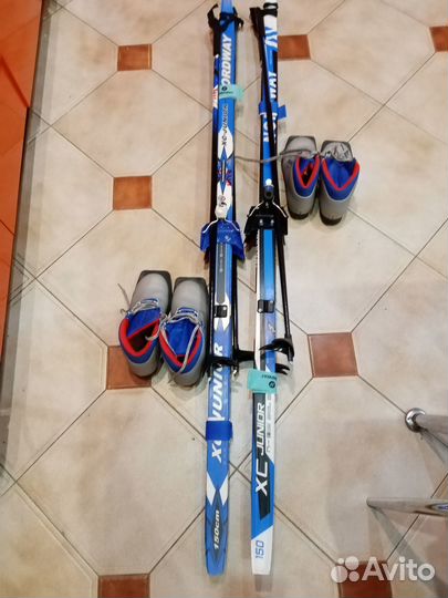 Лыжи беговые детские 140 с ботинками