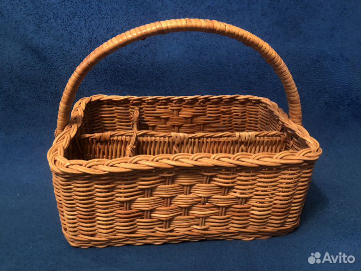 Плетеная корзина-органайзер IKEA