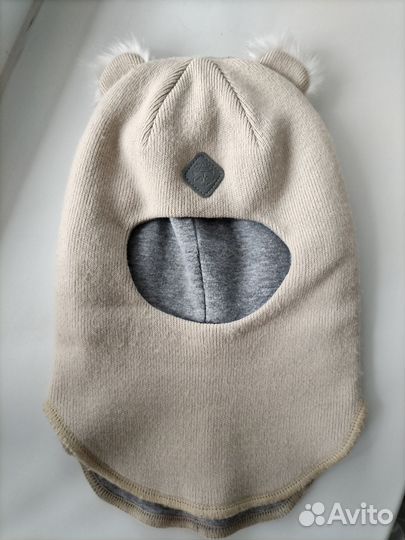 Зимняя шапка-шлем с подшлемником