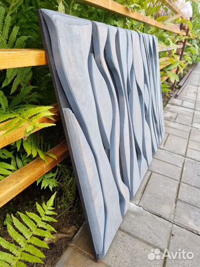 Пано настенное серо-чёрное