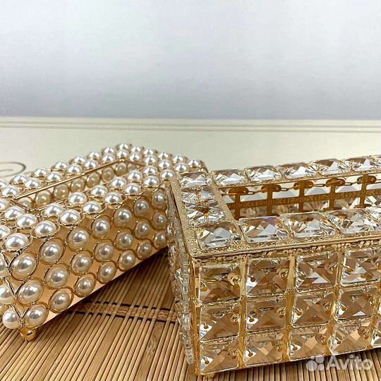 Под.салфетница жемчуг и камни