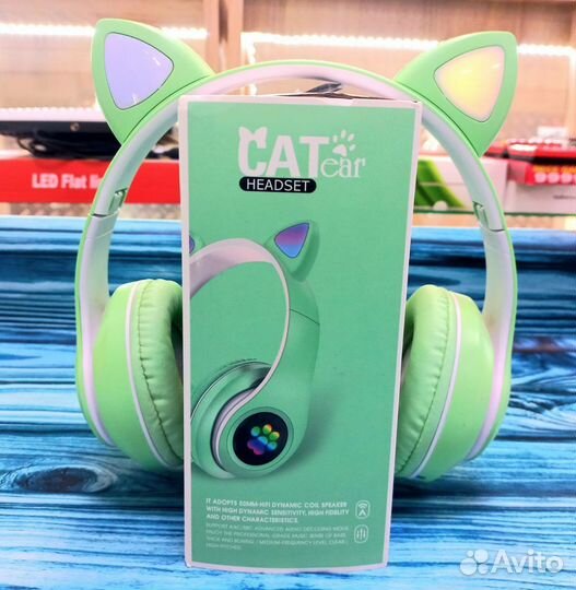 Беспроводные наушники с кошачьими ушками
