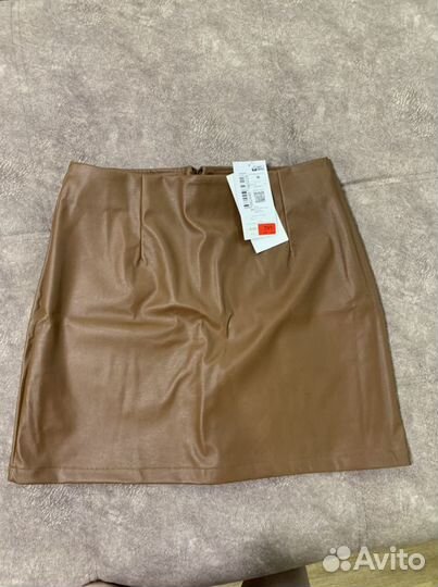 Юбка экокожа
