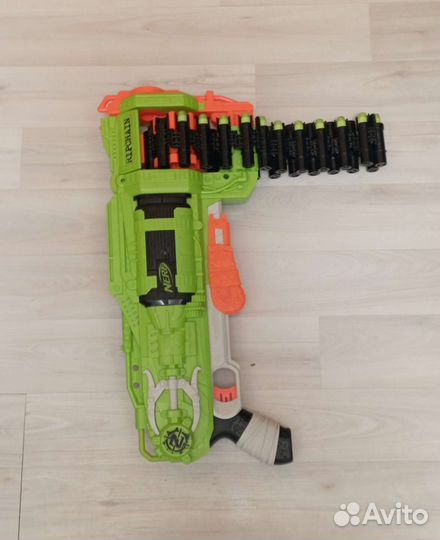 Nerf цепевик+ пули(16 шт)