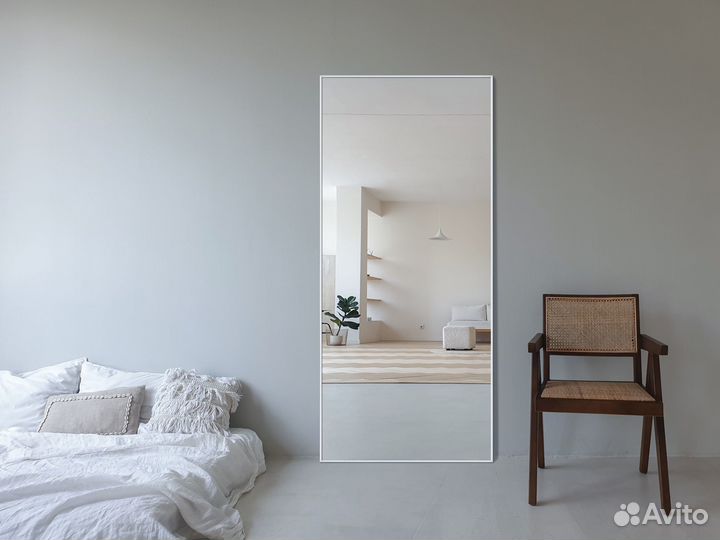 Зеркало в раме во весь рост белое черное золото