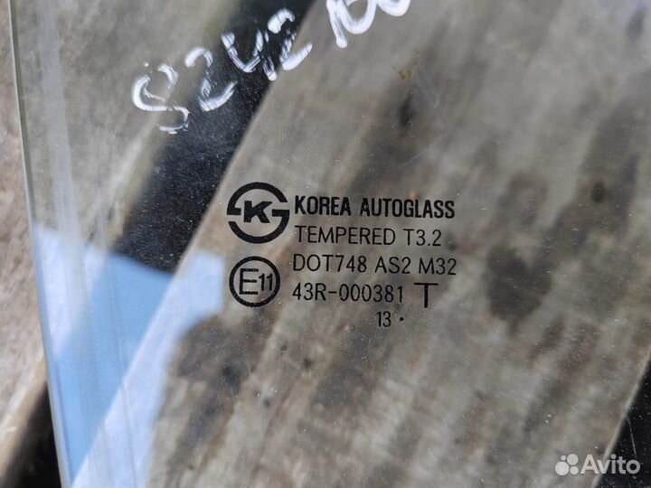 Стекло двери передней правой Hyundai solaris 1