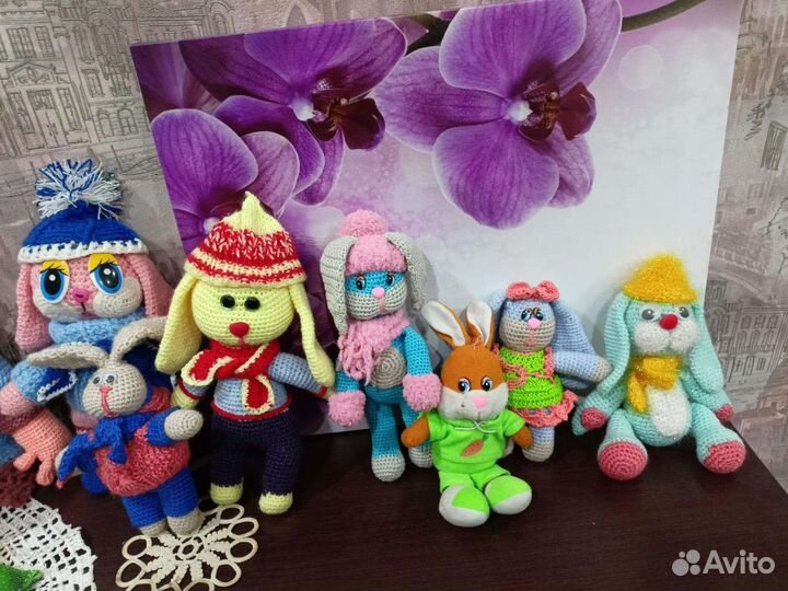 Вязаные игрушки ручной работы