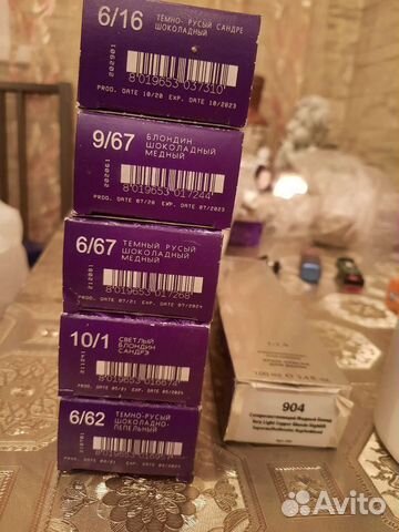 Краска для волос, окислитель, осветляющий порошок