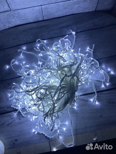 Гирлянда уличная бахрома 25 метров