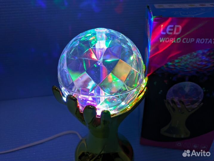 Диско шар Золотая рука Хюрэм Крутящаяся