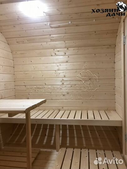 Баня квадро бочка 4 метра