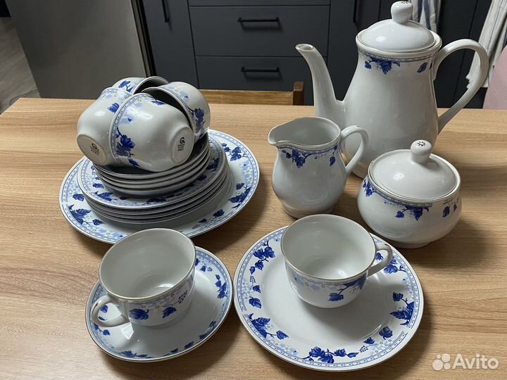 Сервиз чайный фарфор