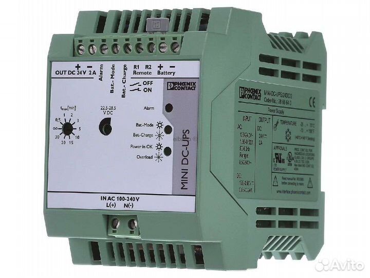 Phoenix contact.Блок питания Mini-DC-UPS/24DC/2