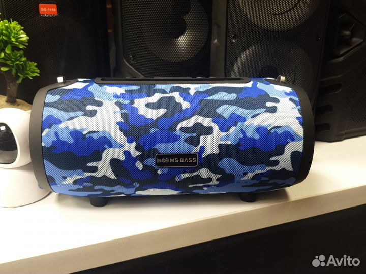 Большая Переносная портативная колонка Хаки