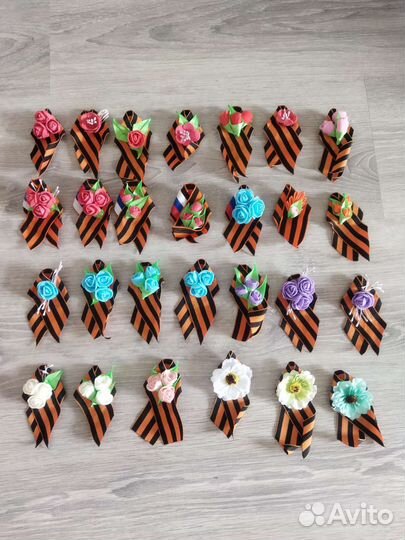 Георгиевская ленточка, брошь