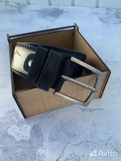 Ремень мужской кожаный